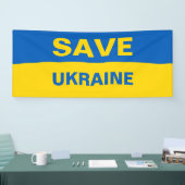 Sauvez la bannière du drapeau ukrainien (Salon professionnel)