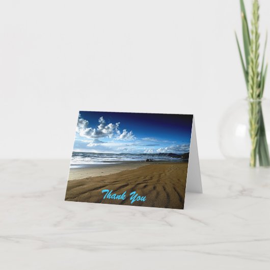 Sauvez la carte de note de Merci de plage de date (Devant)