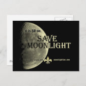 Sauvez la carte postale de clair de lune (Devant / Derrière)