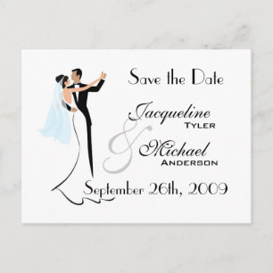 Sauvez la carte postale de faire-part de mariage