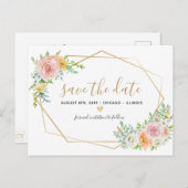 Sauvez la carte postale florale de rose (Devant / Derrière)