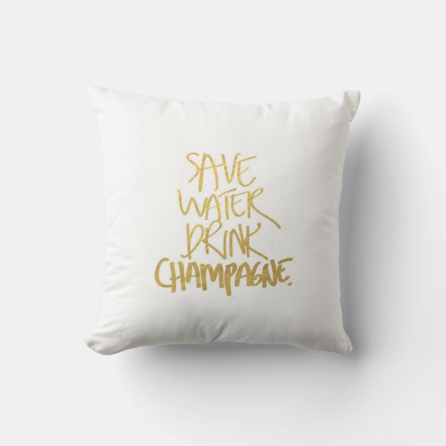 Sauvez la citation de coussin de champagne de (Recto)