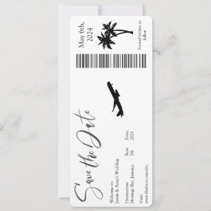 Sauvez la Date - Carte d'embarquement