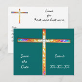 Sauvez la date - invitation (Devant / Derrière)