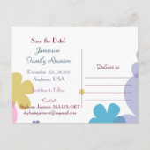 Sauvez la date pour la carte de réunion de famille (Dos)