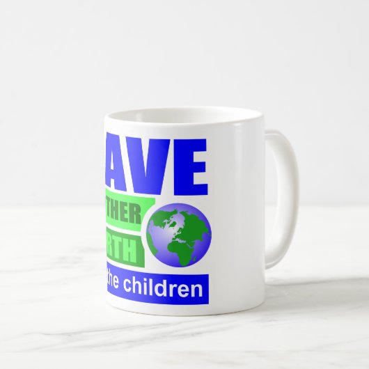 Sauvez la planète Mug (Devant droit)