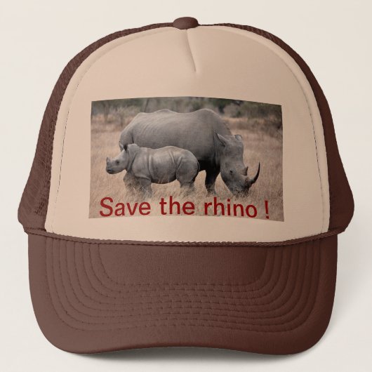 Sauvez le casquette de rhinocéros (Devant)