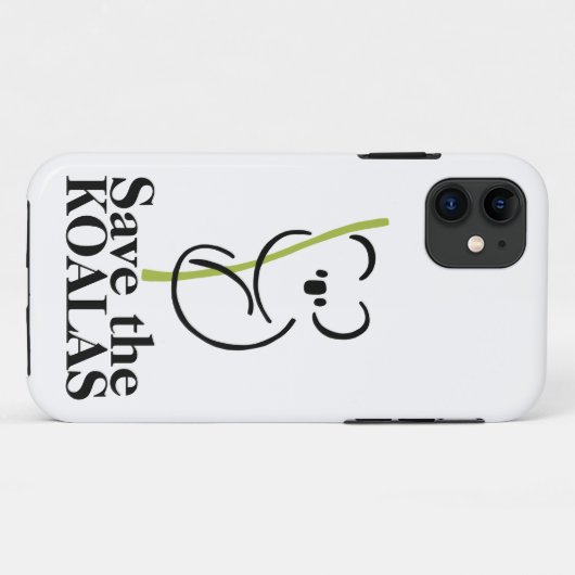 Sauvez le coque iphone Koalas (Dos (Horizontal))