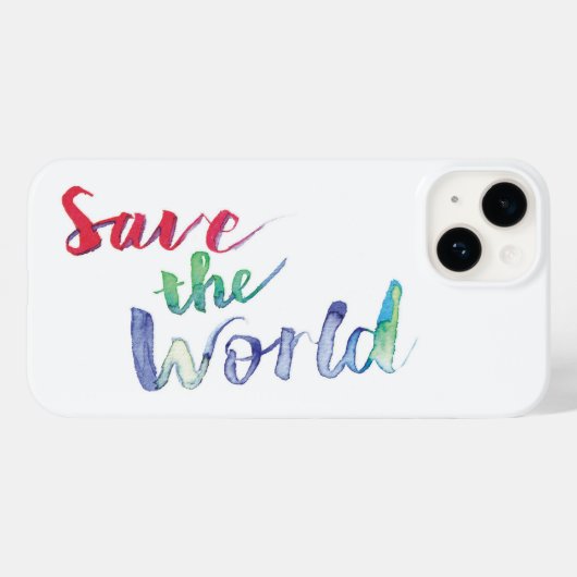Sauvez le coque iphone mondial (Verso (horizontal))