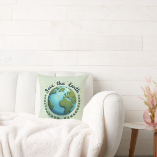 Sauvez le Coussin de coussin Earth-Design