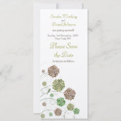 Sauvez le faire-part de monogramme de jardin de (Dos)