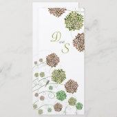 Sauvez le faire-part de monogramme de jardin de (Devant / Derrière)