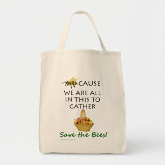 Sauvez le sac d'épicerie d'abeilles ensemble