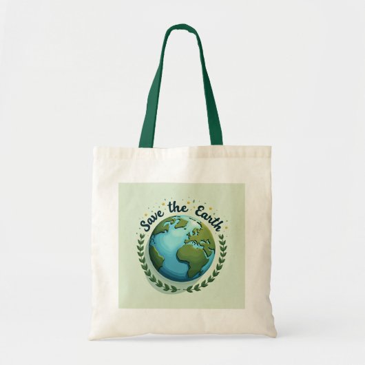 Sauvez le sac écologique Earth-Design (Devant)