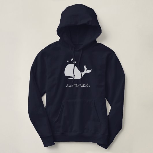 SAUVEZ LE SWEAT - SHIRT À CAPUCHE DE BALEINES (Design devant)