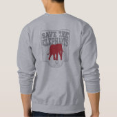 Sauvez le sweatshirt d'éléphants (Dos)