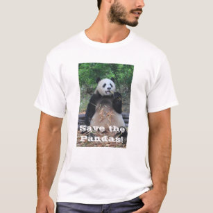 Sauvez le T-shirt de pandas géants
