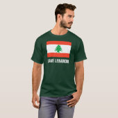 Sauvez le T-shirt du Liban Forest Green (Devant entier)