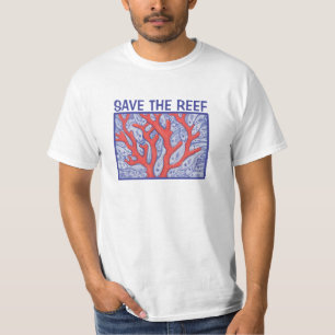 Sauvez le T-shirt heureux de poissons de récif