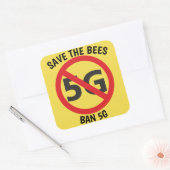 Sauvez les abeilles, Ban 5G autocollant (Enveloppe)