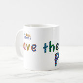 Sauvez les abeilles satisfont la tasse de café (Devant gauche)