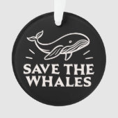 Sauvez les baleines animaux marins de l'océan noir (devant)