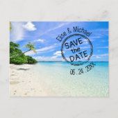 Sauvez les dates, Mariage de plage, Invitation (Devant)