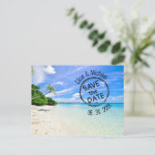 Sauvez les dates, Mariage de plage, Invitation (Debout devant)