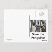 Sauvez les pingouins ! Carte postale (Dos)