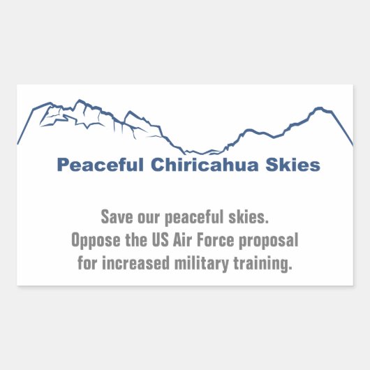 Sauvez nos autocollants de ciels pacifiques (Devant)