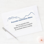 Sauvez nos autocollants de ciels pacifiques (Enveloppe)