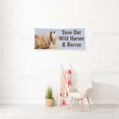 Sauvez nos chevaux sauvages 2,5 x 6 bannière (En situation)