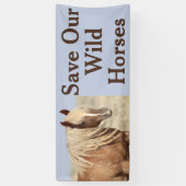 Sauvez notre bannière Chevaux sauvages (Vertical)