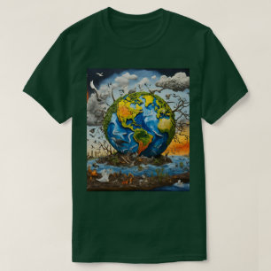 Sauvez notre Terre à partir de T-shirt Réchauffeme