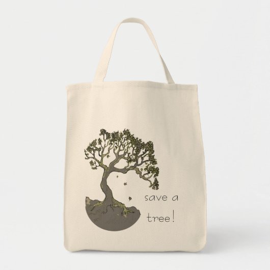 Sauvez un arbre ! Sac Shopping Arbre Art (Devant)