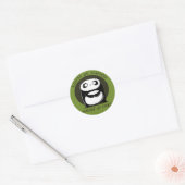 Sauvez un bambou ronde sticker (Envelop)