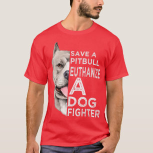 Sauvez Un Pitbull Euthanize Un T-Shirt De Combat D