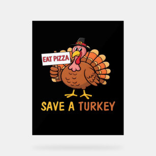 Sauvez Une Turquie Mange Pizza Drôle Thanksgiving
