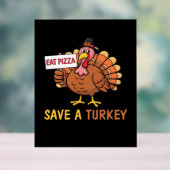 Sauvez Une Turquie Mange Pizza Drôle Thanksgiving (Neutre)