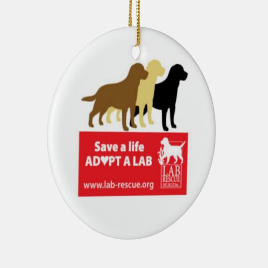 Sauvez une vie adoptent un ornement rond en (Droite)