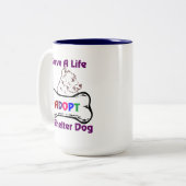 Sauvez une vie Adoptez un abri chien Mug (Devant gauche)