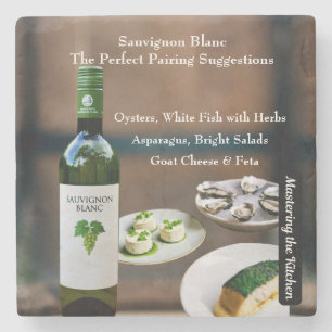 Sauvignon Blanc Wijncombinatie Gids Stenen Onderzetter