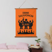 Sauvignon Blanc Wine Drinker Hangend Wandkleed (Slaapkamer)