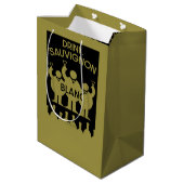 Sauvignon Blanc Wine Drinker Medium Cadeauzakje (Achterkant Gekanteld)