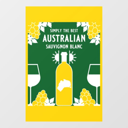 Sauvignon Blanc Wine Drinker Raamsticker (Vel)