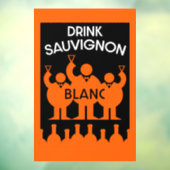Sauvignon Blanc Wine Drinker Raamsticker (Vel 3)
