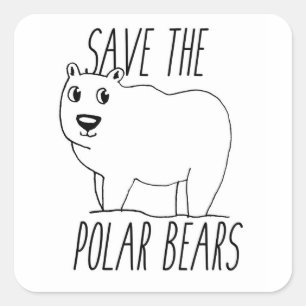 Sauvons Les Stickers Ours Polaires