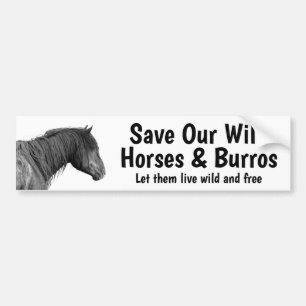 Sauvons Notre Sticker Sticker Cheval Sauvage