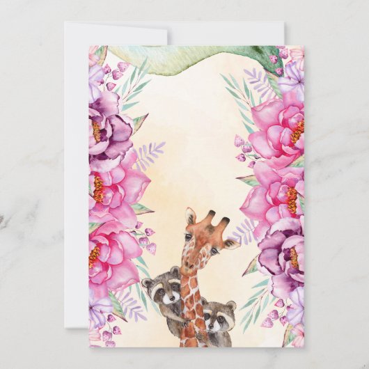 Sauvons-nous ! Carte d'invitation pour enfants Jun (Dos)