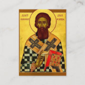 Sava, premier archevêque de Serbie Carte de prière (Devant)